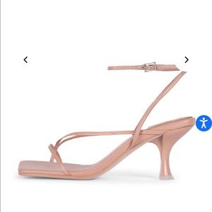 Jeffrey Campbell thong heel wrap around ankle with adjustable buckle